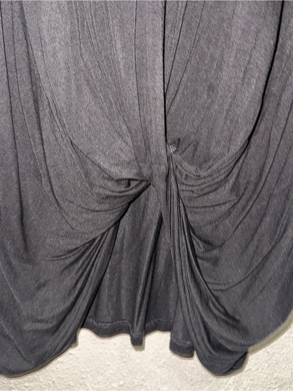 Umgee Black V-Neck Twist Slouchy Relaxed Front Top - Picture 5 of 8